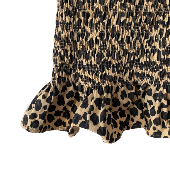 Cheetah leopard cotton stretch bodycon - Picture 3 of 4